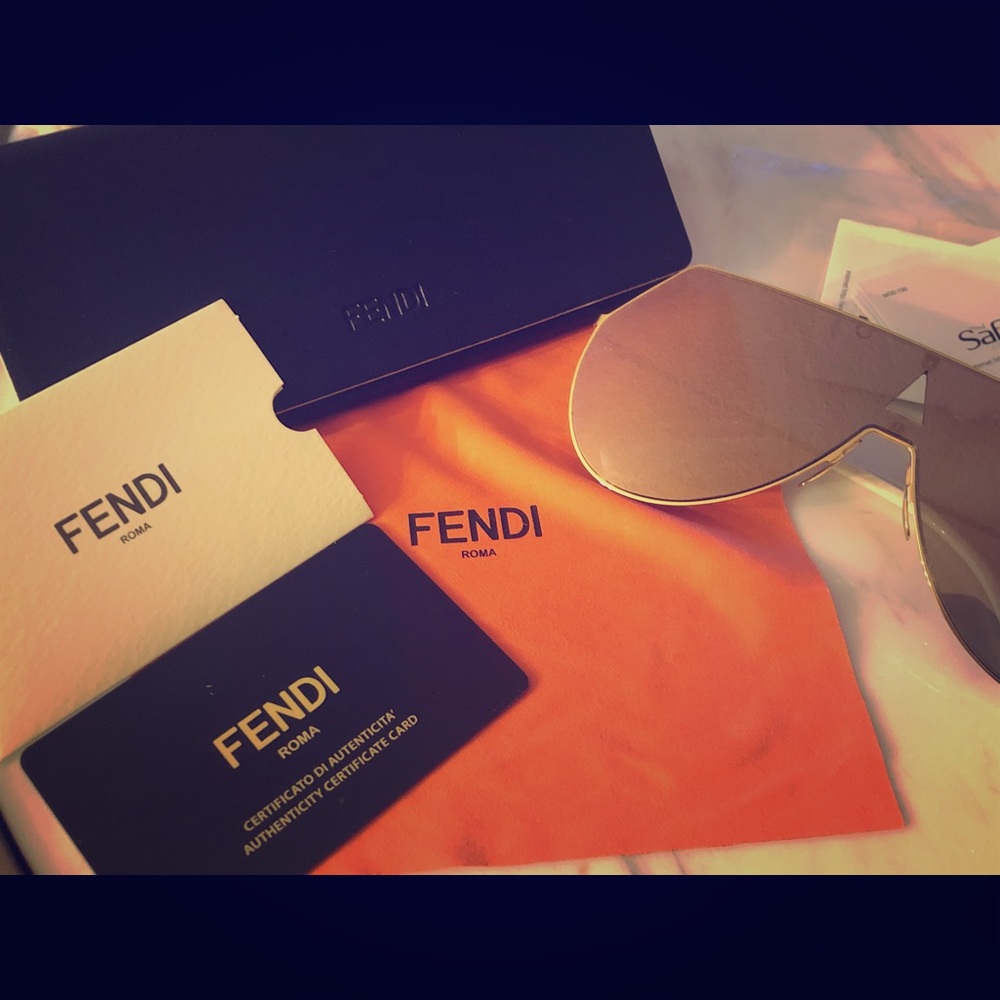 Fendi Rose Gold Sunglasses